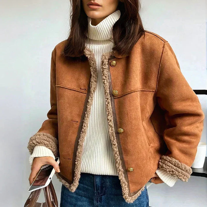 Phoebe | Timeless Button Front Short Winter Coat