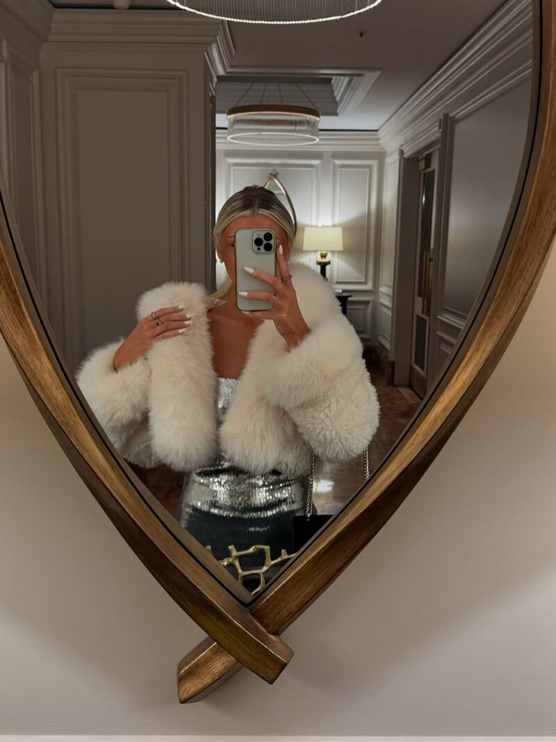Poppy | Classic Oversized Hooded Fur Jacket