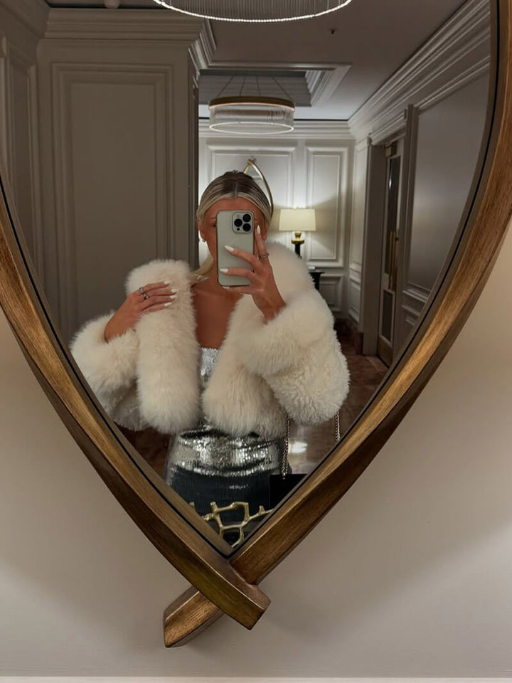 Poppy | Classic Oversized Hooded Fur Jacket