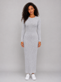 Poppy | Elegant Ribbed Knit Maxi Jumper Dress