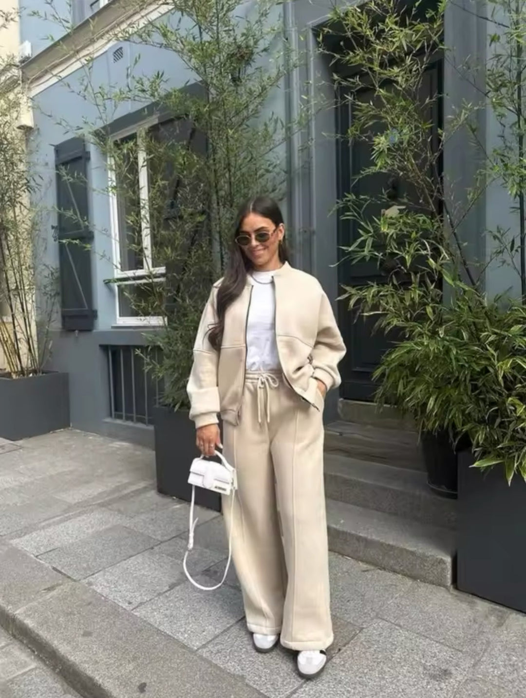 Poppy | Timeless Zip-Up Wide Leg Lounge Set