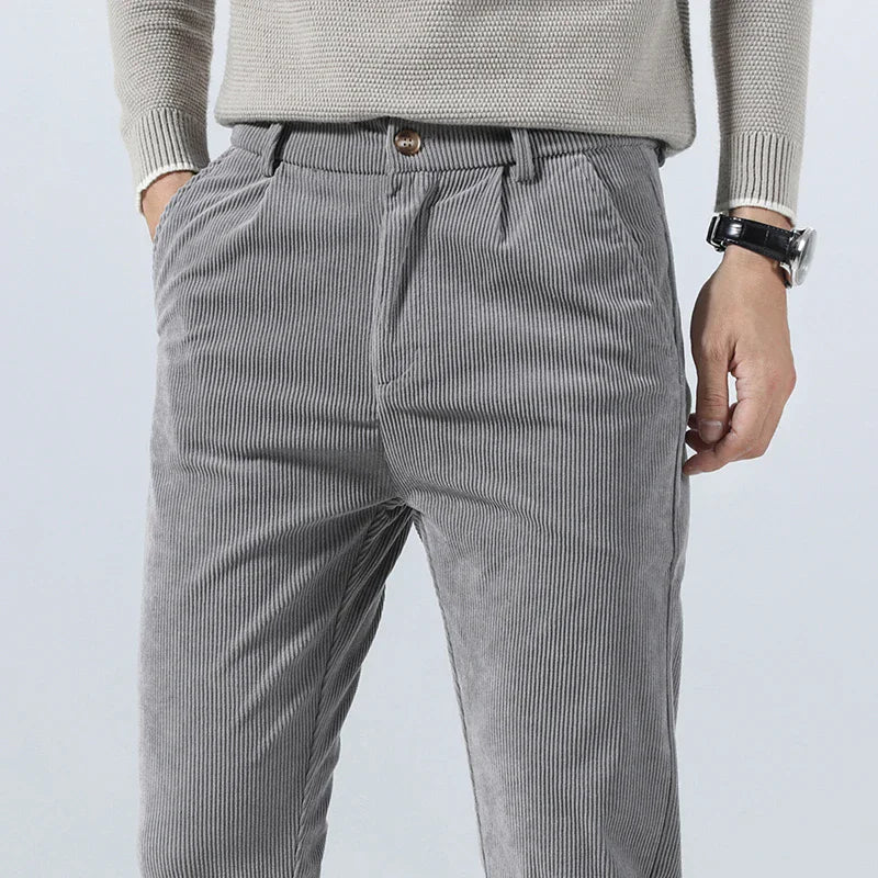 Ralph | Classic Ribbed Slim Fit Mens Winter Trousers