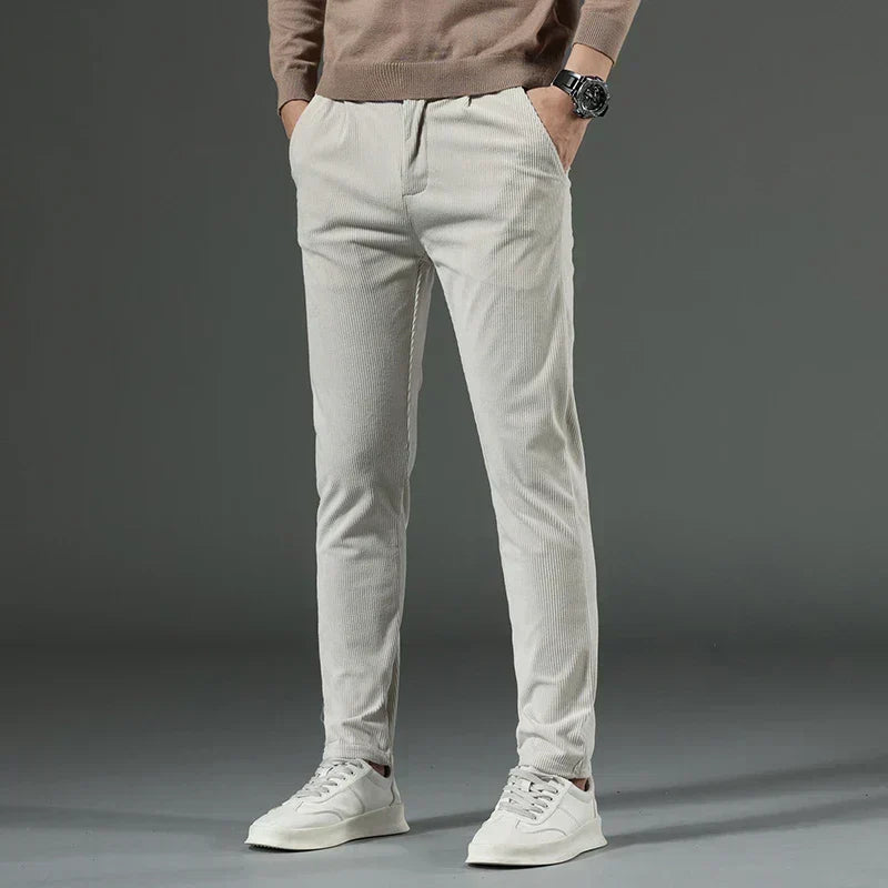 Ralph | Classic Ribbed Slim Fit Mens Winter Trousers