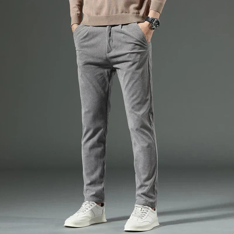 Ralph | Classic Ribbed Slim Fit Mens Winter Trousers