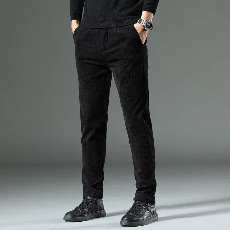 Ralph | Classic Ribbed Slim Fit Mens Winter Trousers