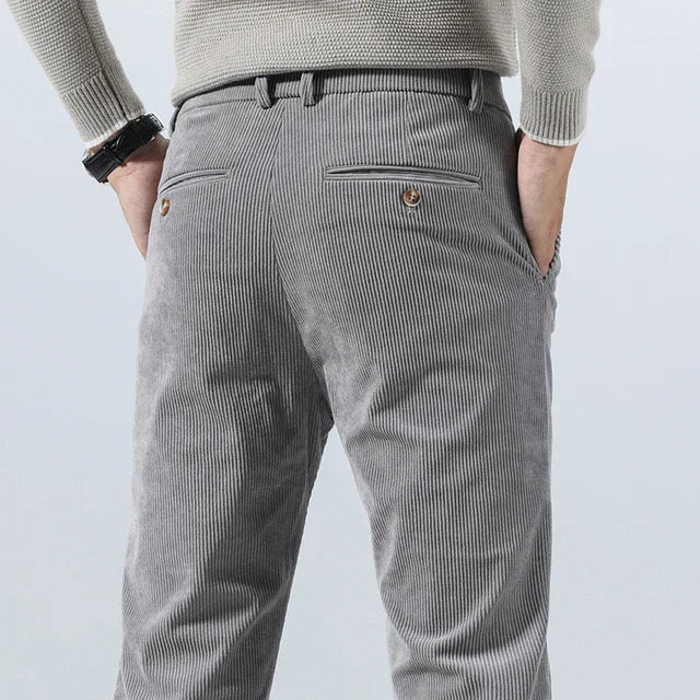 Ralph | Classic Ribbed Slim Fit Mens Winter Trousers