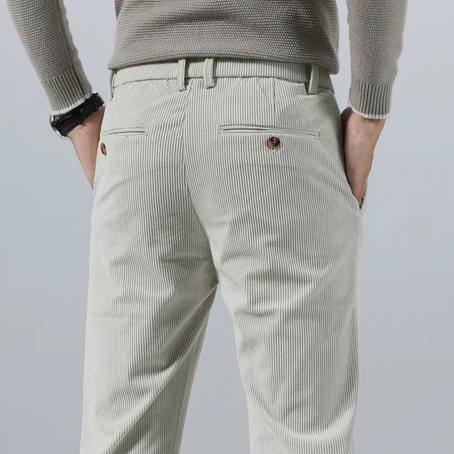 Ralph | Classic Ribbed Slim Fit Mens Winter Trousers