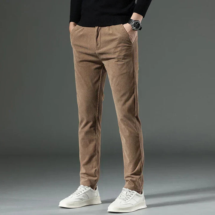Ralph | Classic Ribbed Slim Fit Mens Winter Trousers