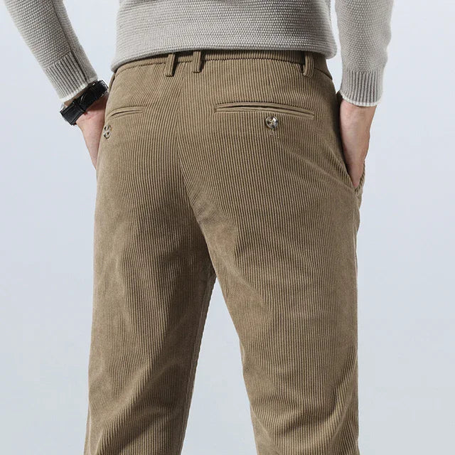 Ralph | Classic Ribbed Slim Fit Mens Winter Trousers