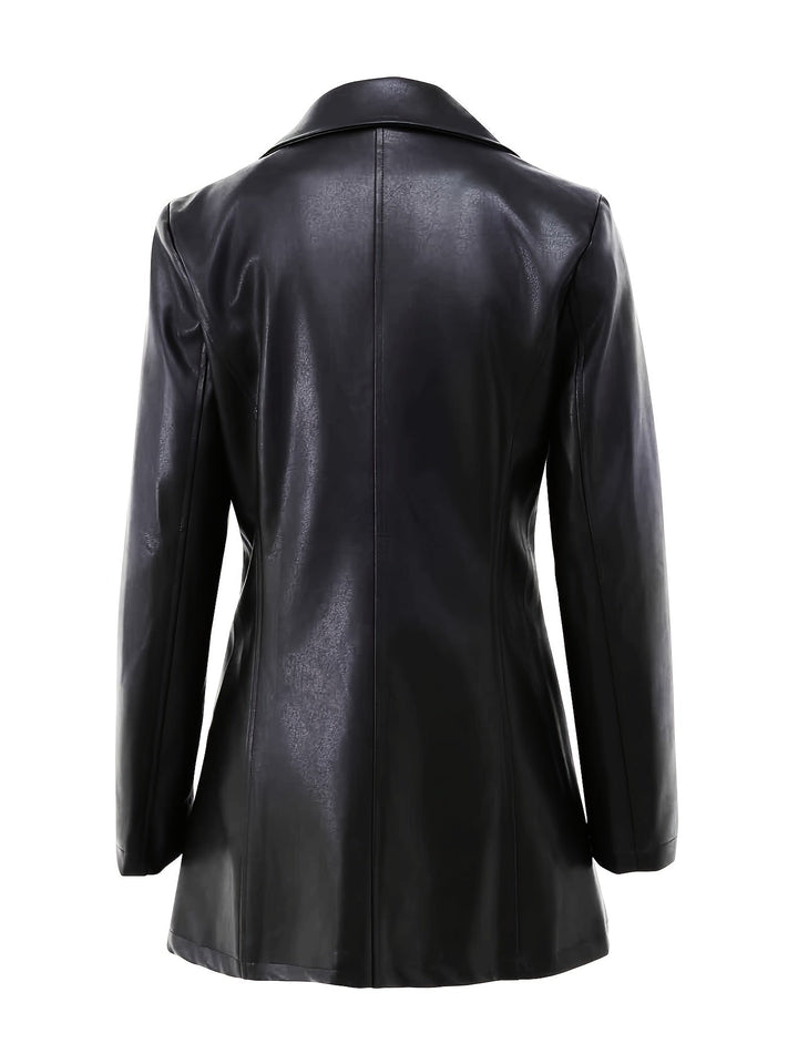 Raya | Sophisticated Longline Notch Lapel Womens Coat