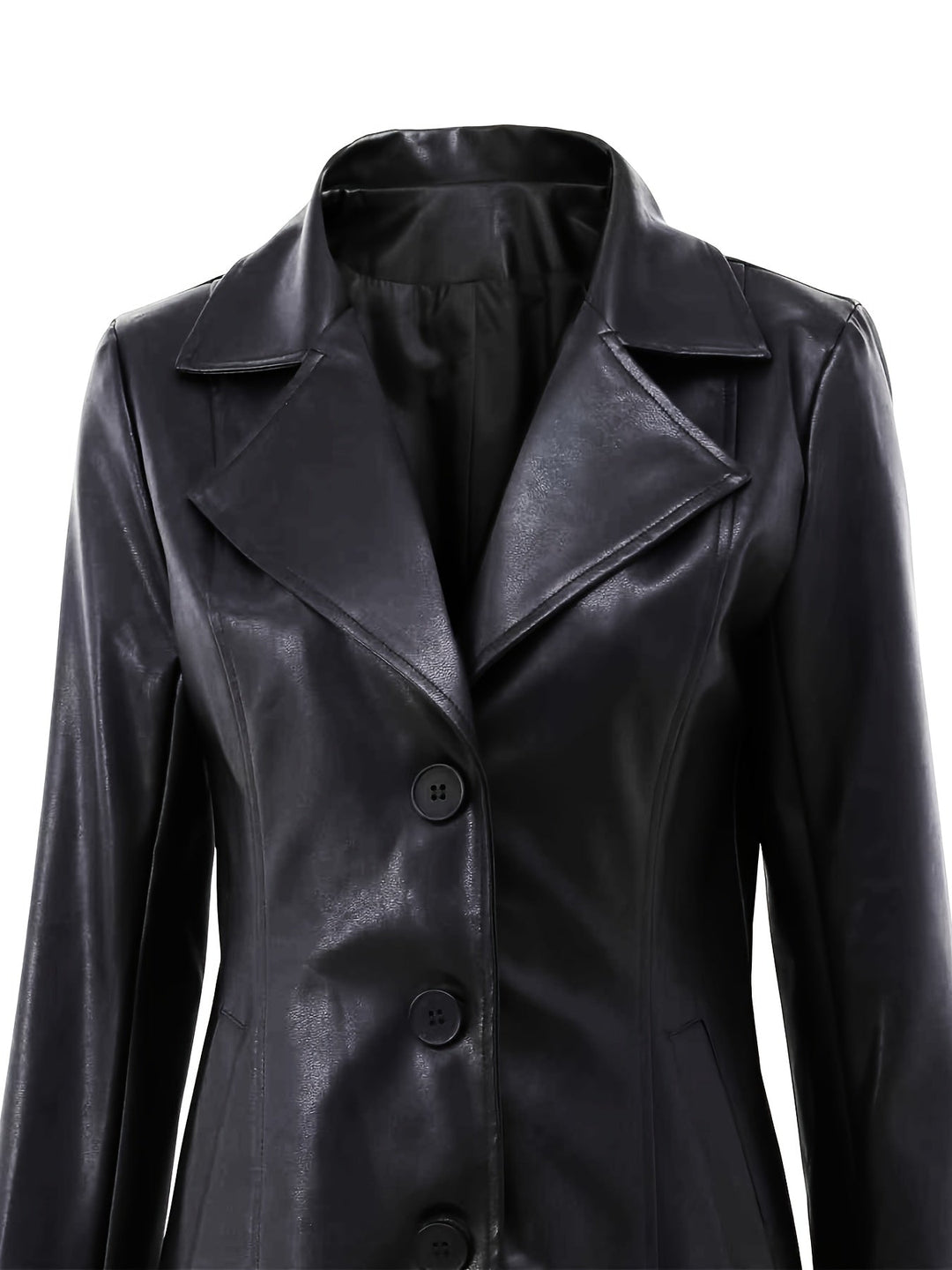 Raya | Sophisticated Longline Notch Lapel Womens Coat