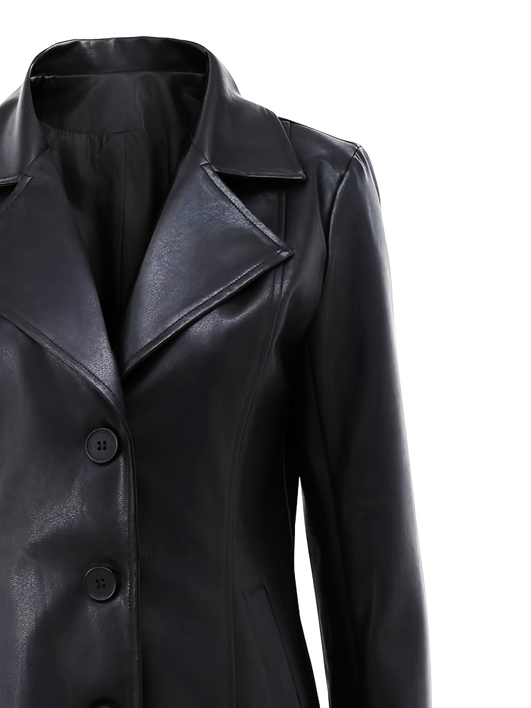Raya | Sophisticated Longline Notch Lapel Womens Coat