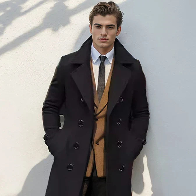 Rory | Double-Breasted Long Mens Winter Coat