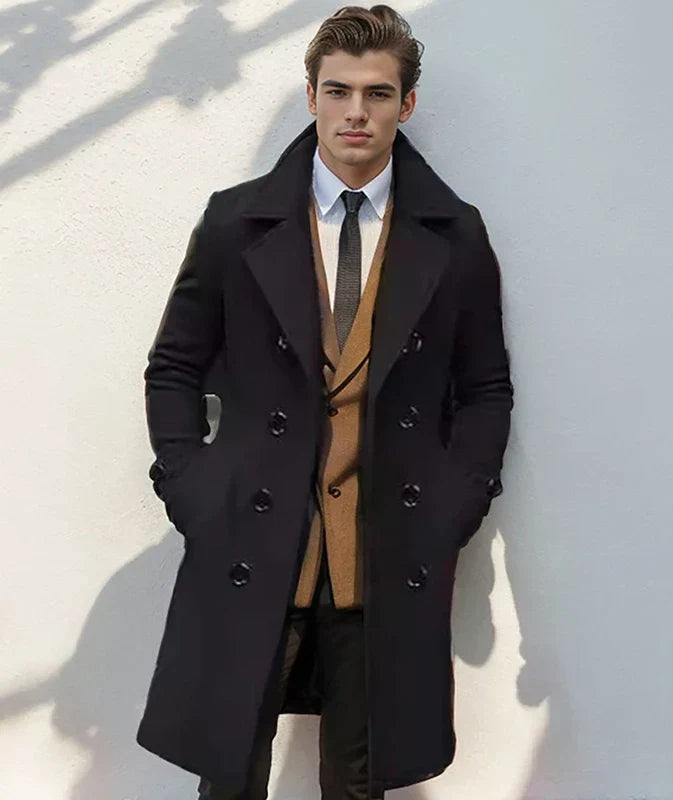 Rory | Double-Breasted Long Mens Winter Coat