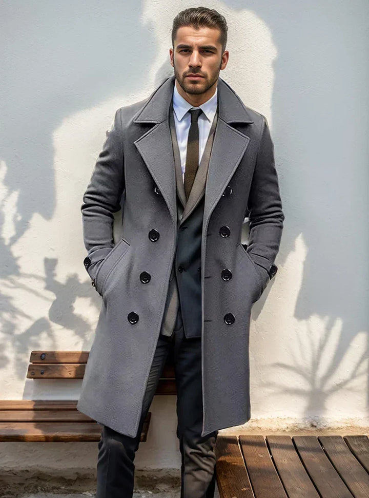 Rory | Double-Breasted Long Mens Winter Coat