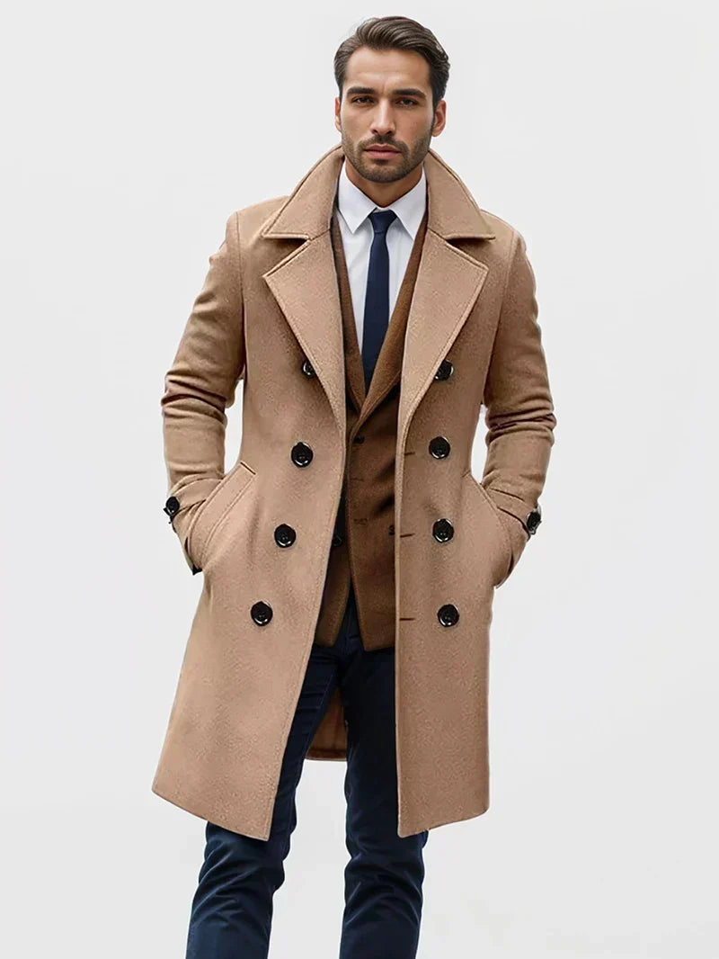 Rory | Double-Breasted Long Mens Winter Coat