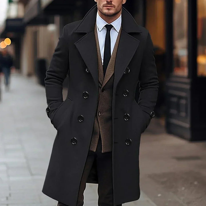 Rory | Double-Breasted Long Mens Winter Coat