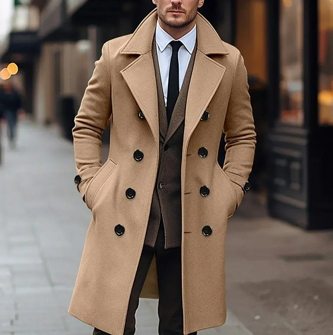 Rory | Double-Breasted Long Mens Winter Coat