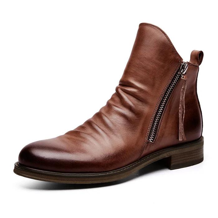 Rory | Low Heel Side Zip Mens Ankle Boots