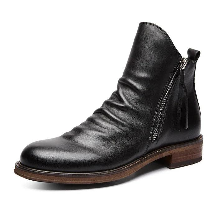 Rory | Low Heel Side Zip Mens Ankle Boots