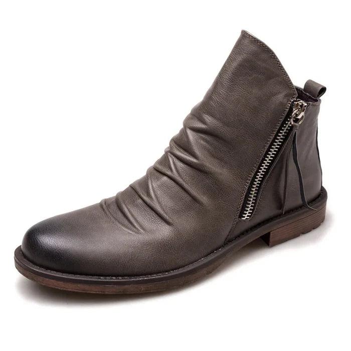 Rory | Low Heel Side Zip Mens Ankle Boots