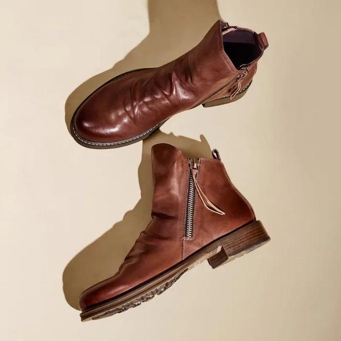 Rory | Low Heel Side Zip Mens Ankle Boots