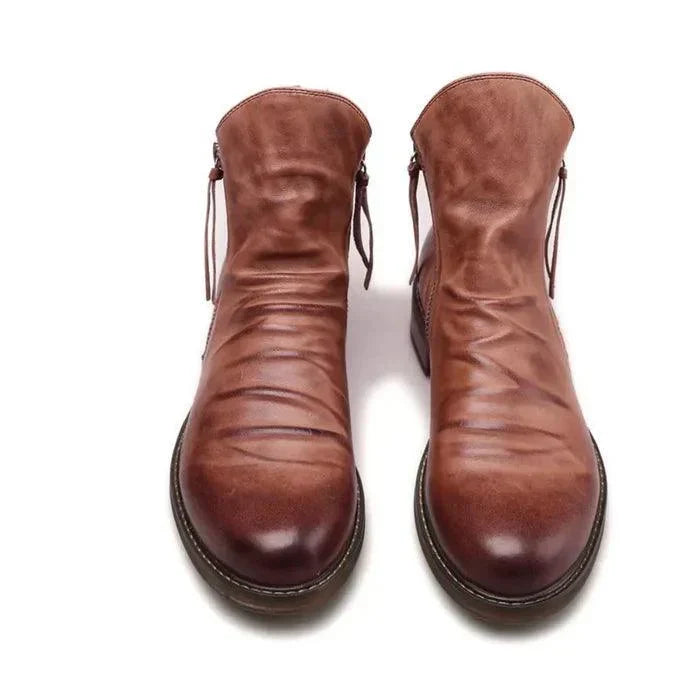 Rory | Low Heel Side Zip Mens Ankle Boots