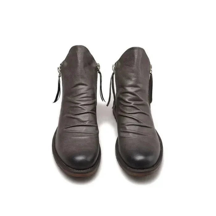 Rory | Low Heel Side Zip Mens Ankle Boots