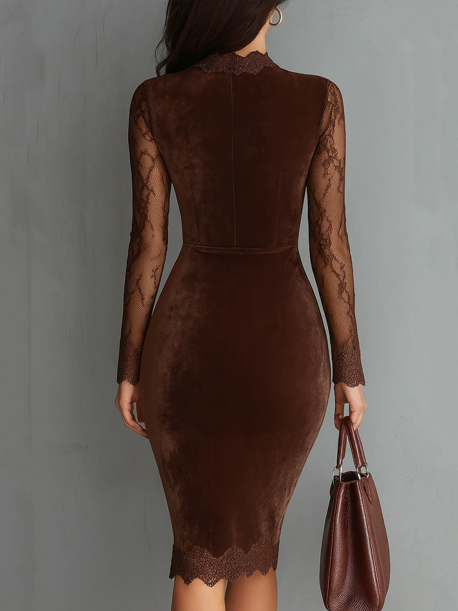 Rose | Graceful Cut-Out Bodycon Long Sleeve Dress
