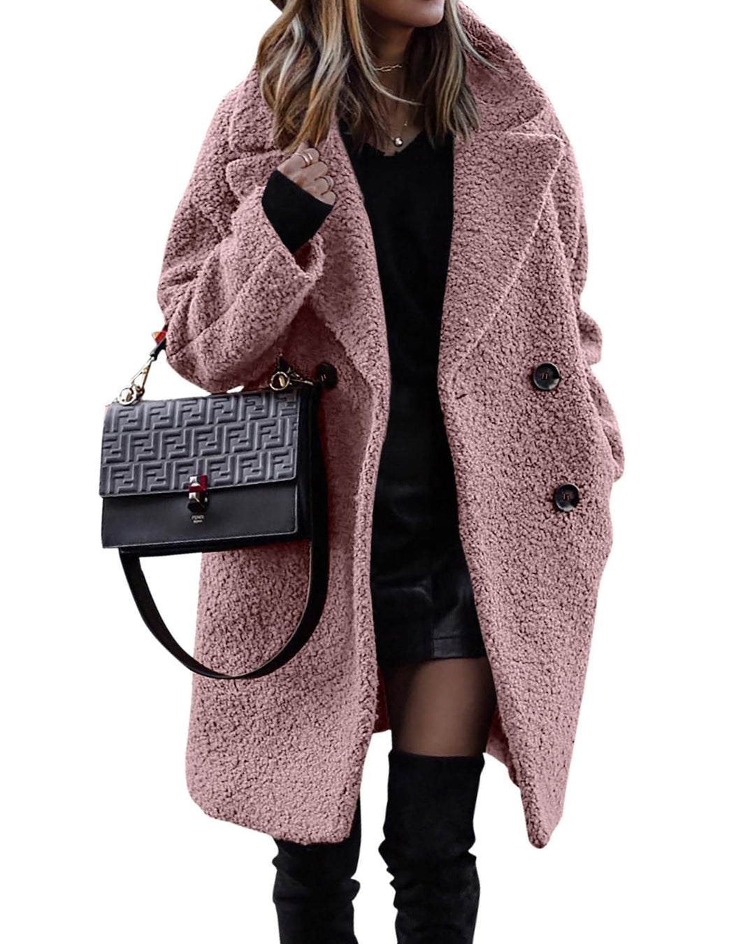 Rose | Refined Longline Double-Breasted Winter Coat