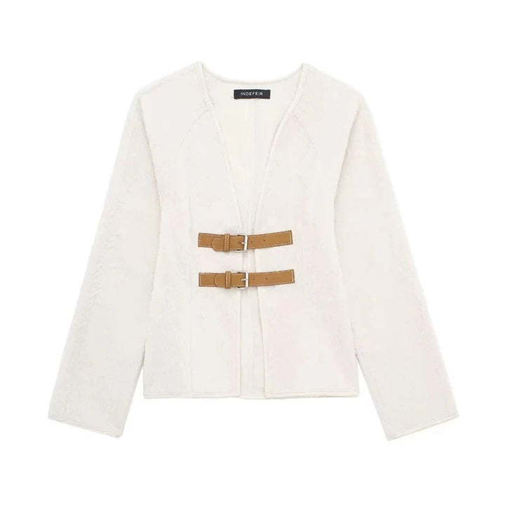 Rosie | Classic Buckle Front Short Winter Coat