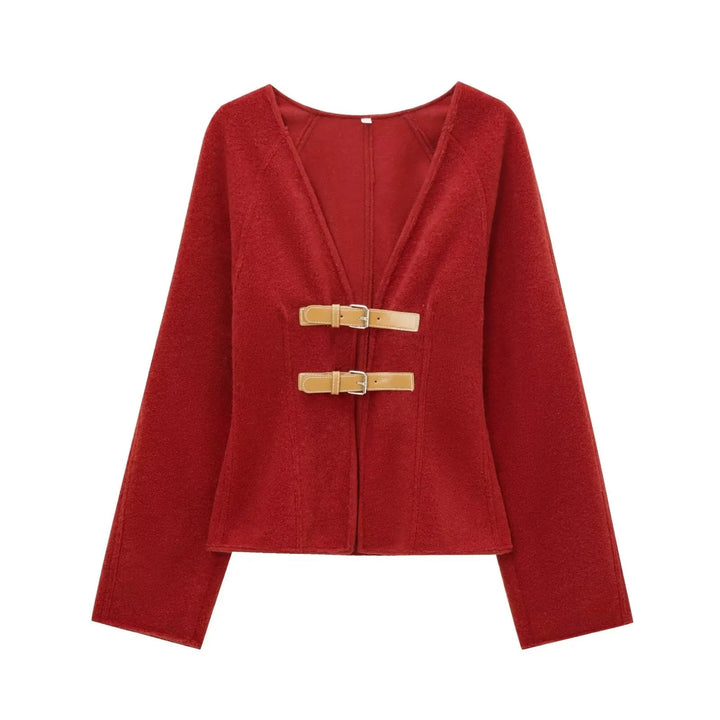 Rosie | Classic Buckle Front Short Winter Coat