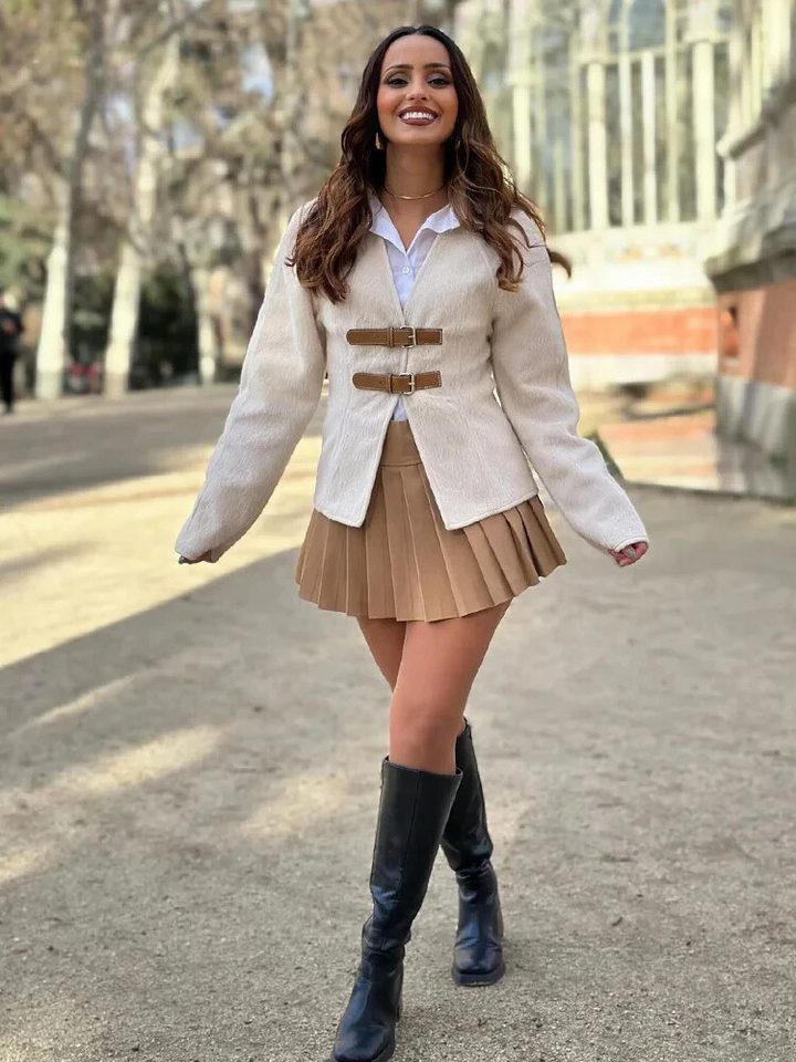 Rosie | Classic Buckle Front Short Winter Coat