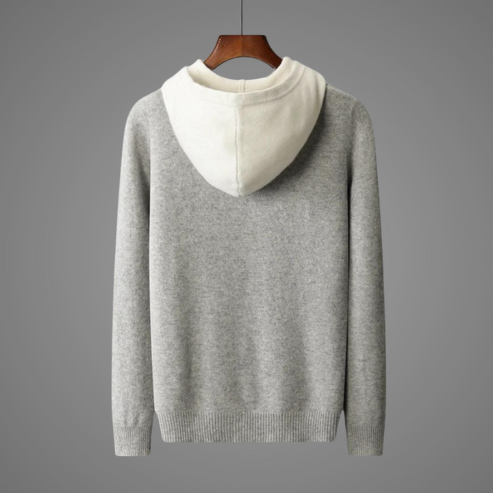 Rowan | Relaxed Knitted Pullover Mens Hoodie
