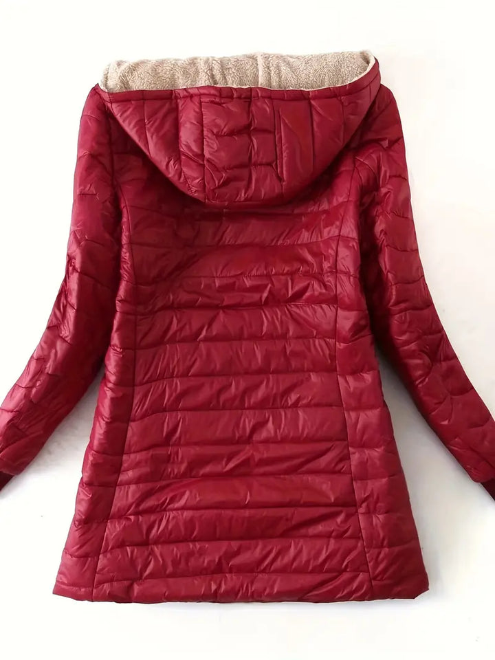 Ruby | Refined Hooded Longline Quilted Jacket