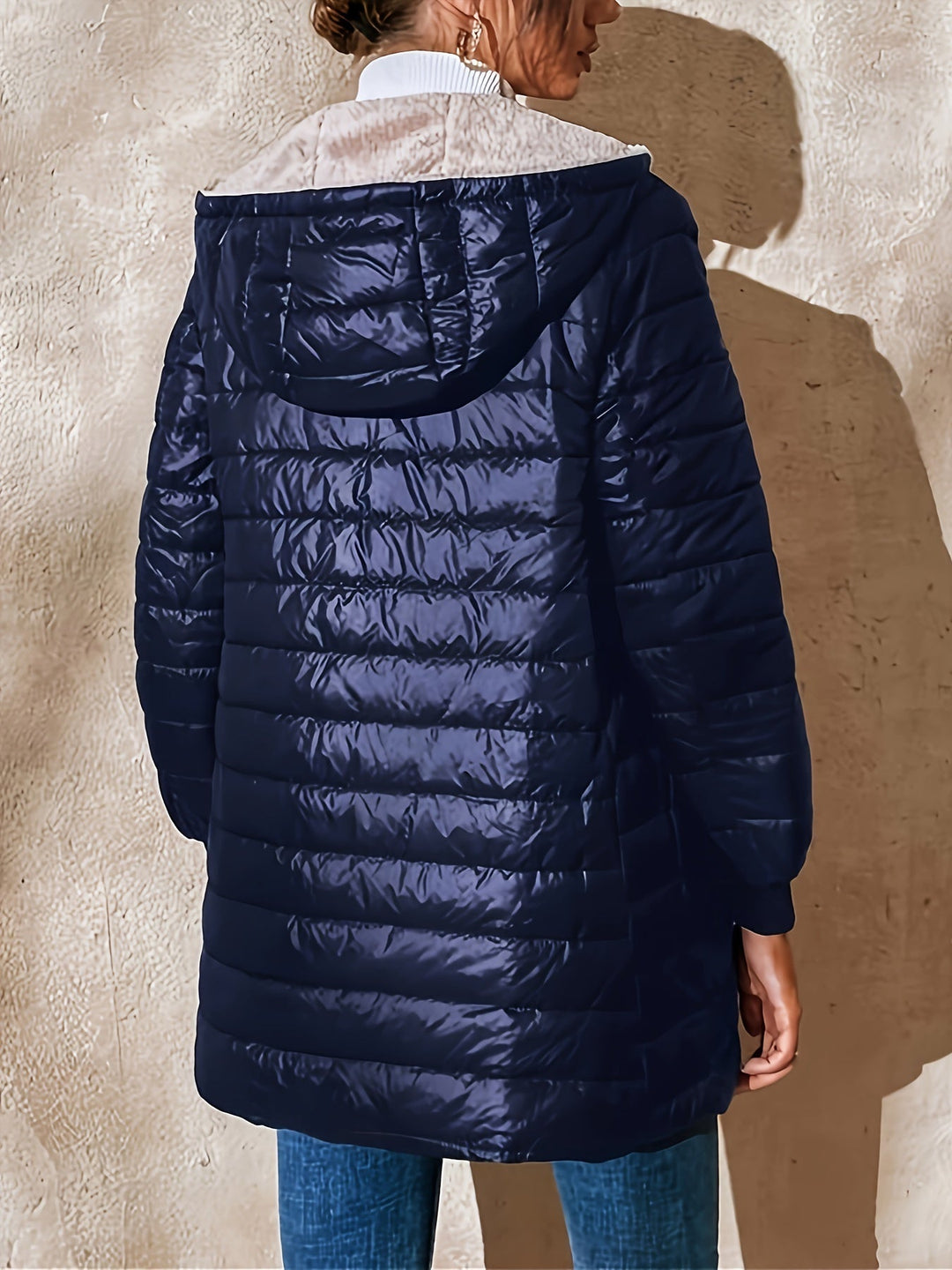 Ruby | Refined Hooded Longline Quilted Jacket