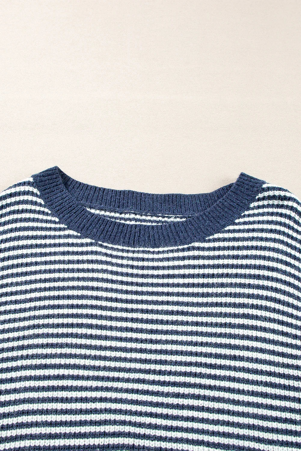Ruby | Striped Scoop Neck Knitted Jumper