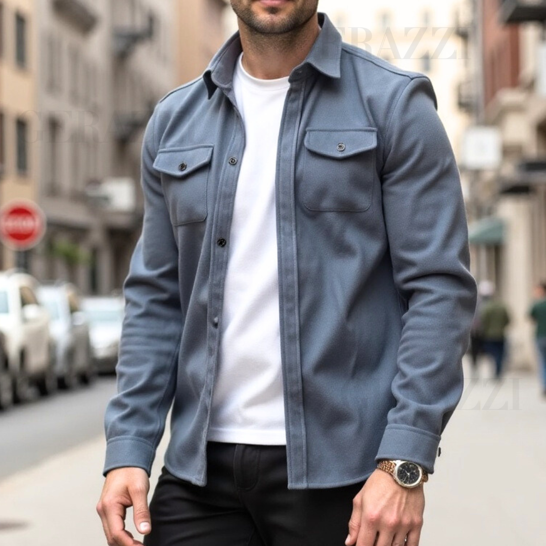 Rupert | Slim Fit Button-Up Mens Winter Jacket