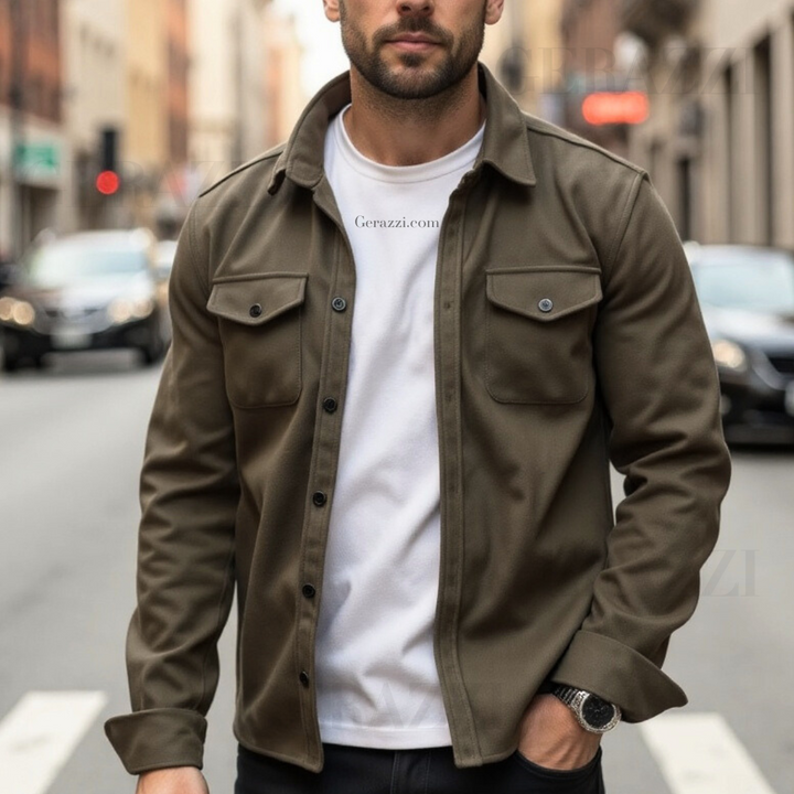 Rupert | Slim Fit Button-Up Mens Winter Jacket