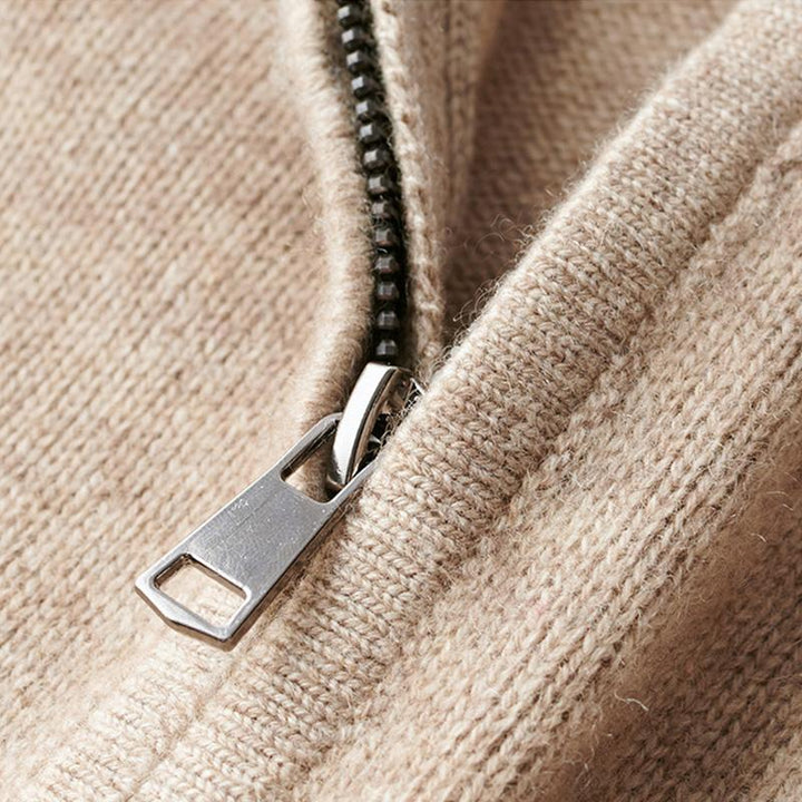 Samuel | Quarter Zip Long Sleeve Mens Knitted Jumper