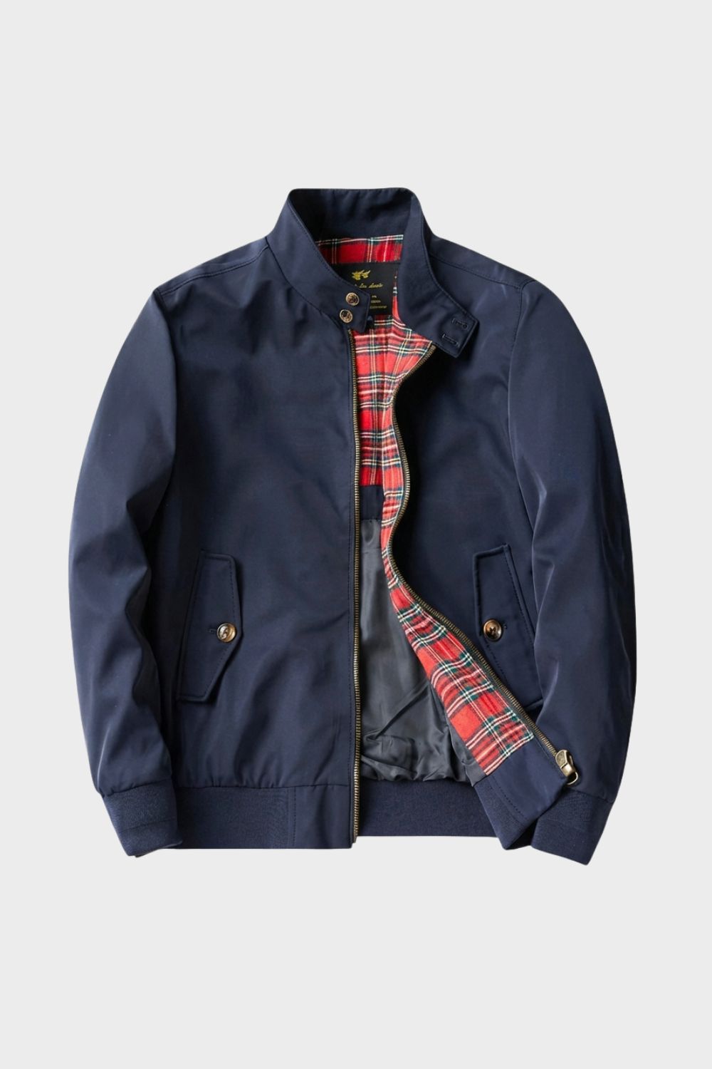 Samuel | Relaxed Zip-Up Bomber Jacket with Stand Collar