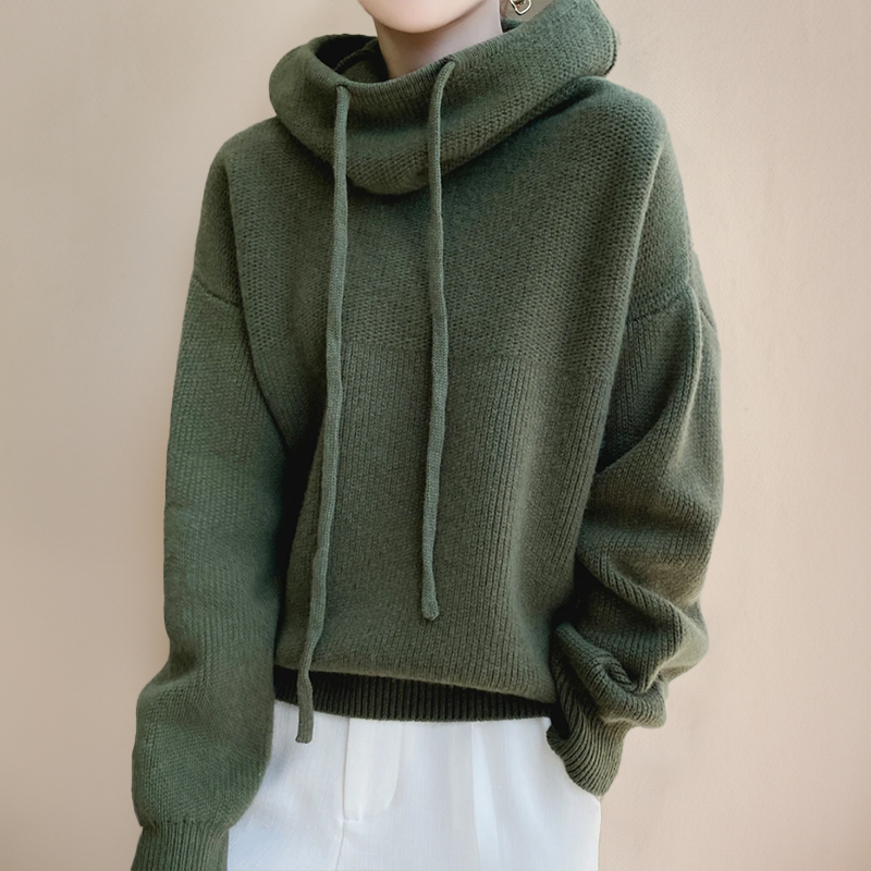 Sienna | Cosy Oversized Cowl Neck Hoodie Sweater