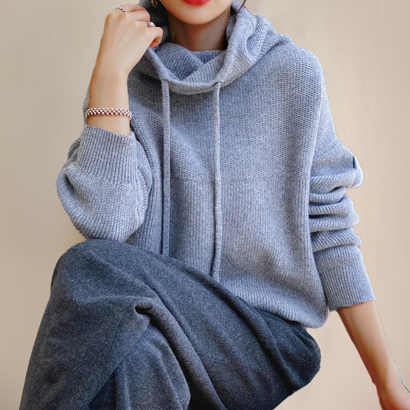 Sienna | Cosy Oversized Cowl Neck Hoodie Sweater