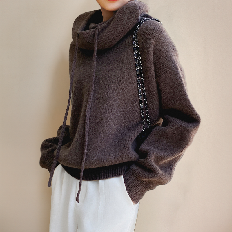 Sienna | Cosy Oversized Cowl Neck Hoodie Sweater
