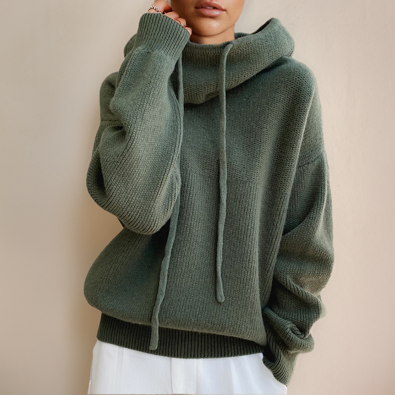 Sienna | Cosy Oversized Cowl Neck Hoodie Sweater