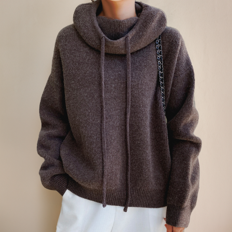 Sienna | Cosy Oversized Cowl Neck Hoodie Sweater
