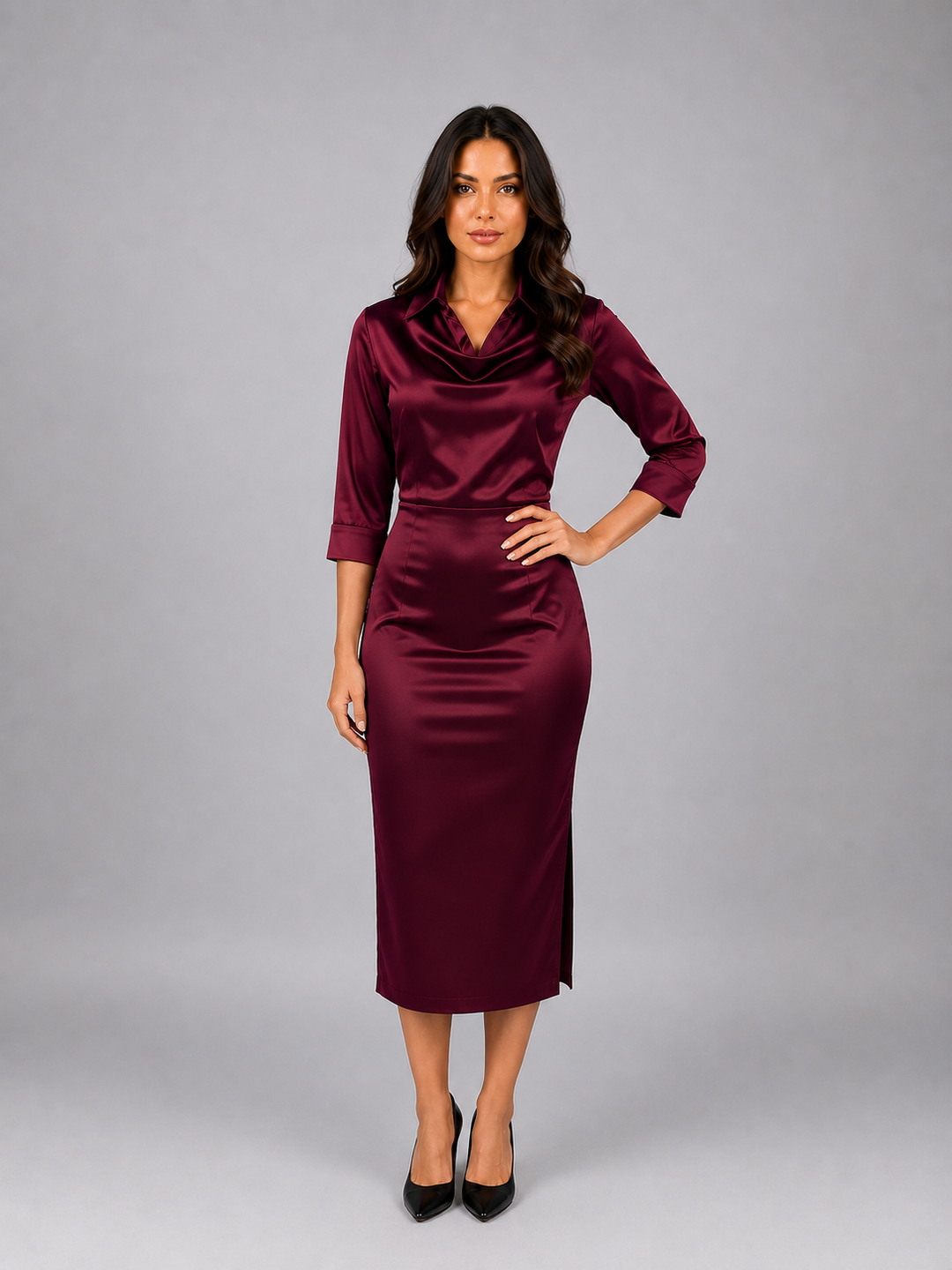 Sofia | Elegant Cowl Neck Party Dresses for Women