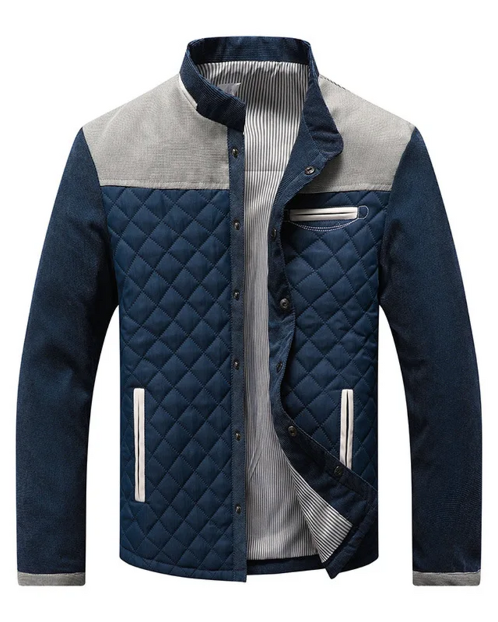 Sonny | Refined Stand Collar Mens Quilted Jacket