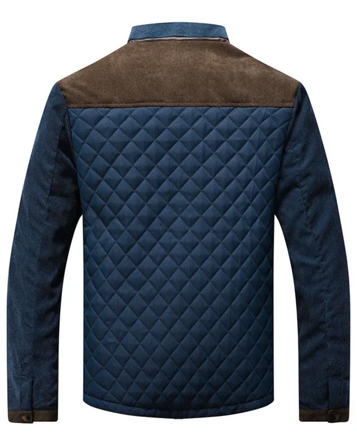 Sonny | Refined Stand Collar Mens Quilted Jacket