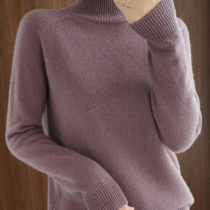 Sophie | Refined Ribbed Turtleneck Womens Jumper